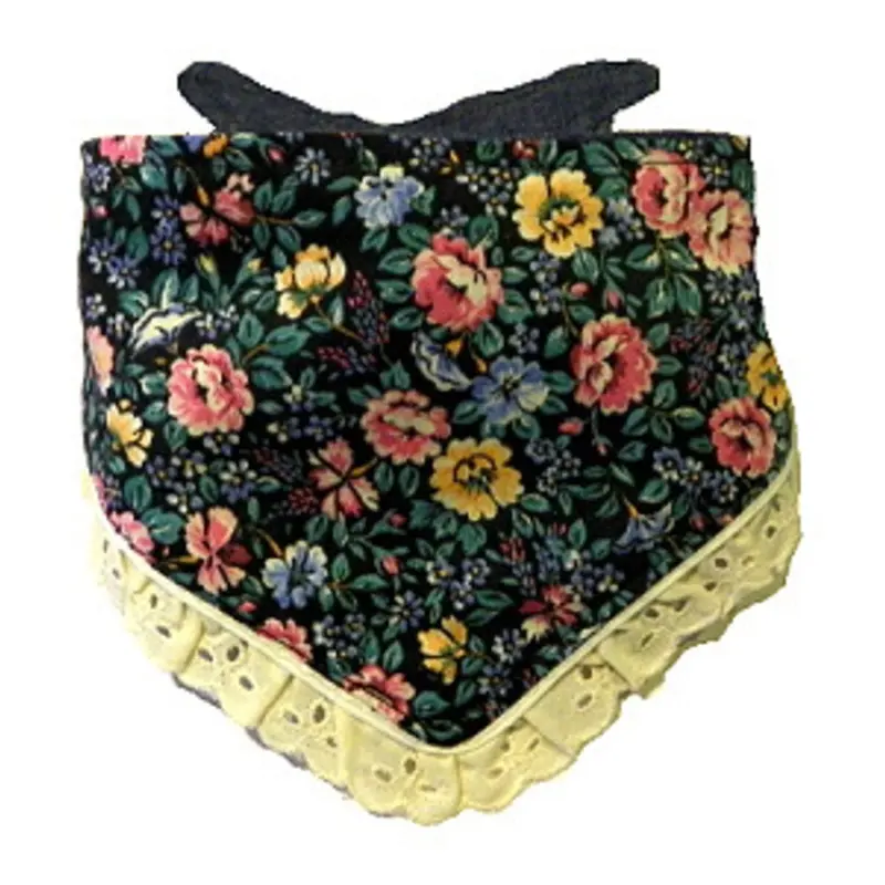 Bandana - Vintage Garden with Lace, X-Small
