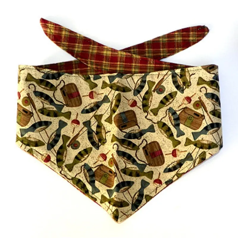 Dog Bandana - Gone Fishing Large