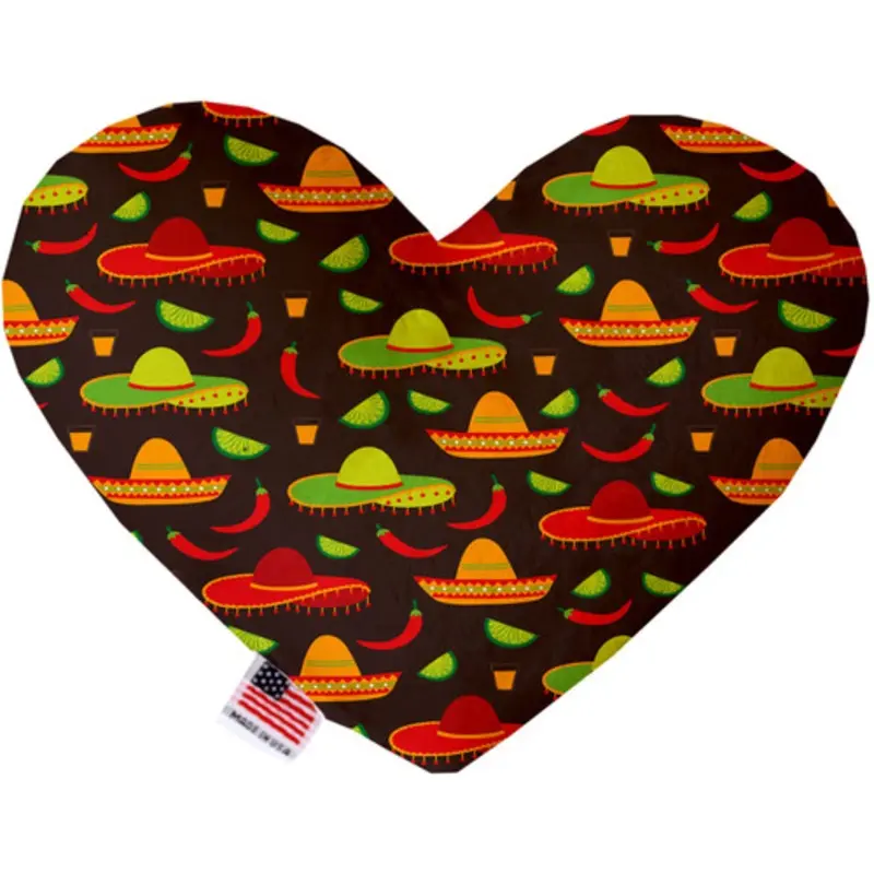 Sombreros Bone or Heart Dog Toy, More Sizes