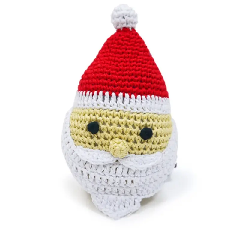 Santa Crocheted PAWer Squeaker Dog Toy One Size