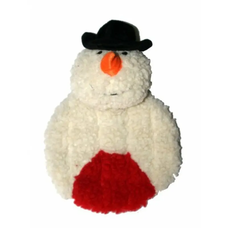 Snowman Krinkle and Squeak Pet Dog Toy One Size