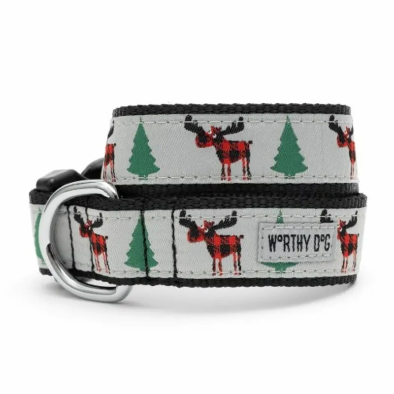 Buffalo Moose Pet Dog & Cat Collar & Optional Lead
