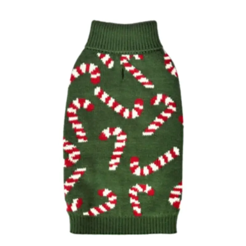 Candy Cane Dreams Dog Sweater