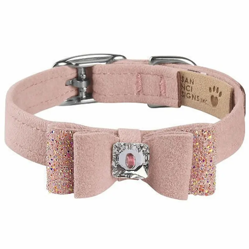 Rosewood Aurora Borealis Crystal Stellar Big Bow Collar