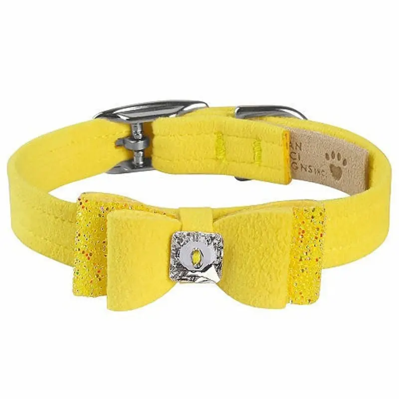 Sunshine Aurora Borealis Crystal Stellar Big Bow Collar