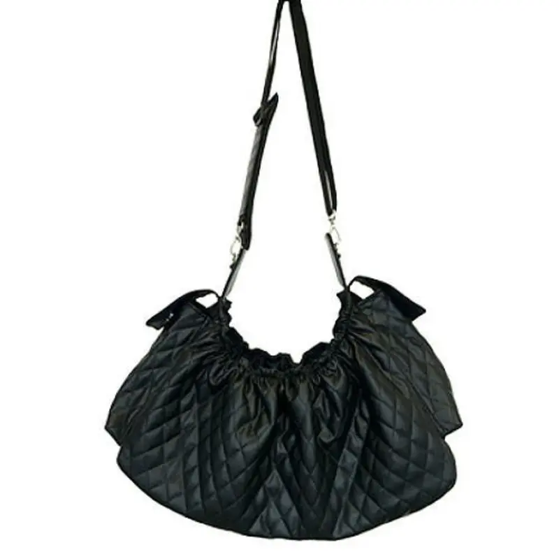 Gigi Sling - Black Quilted Pet Dog Carrier One Size Only