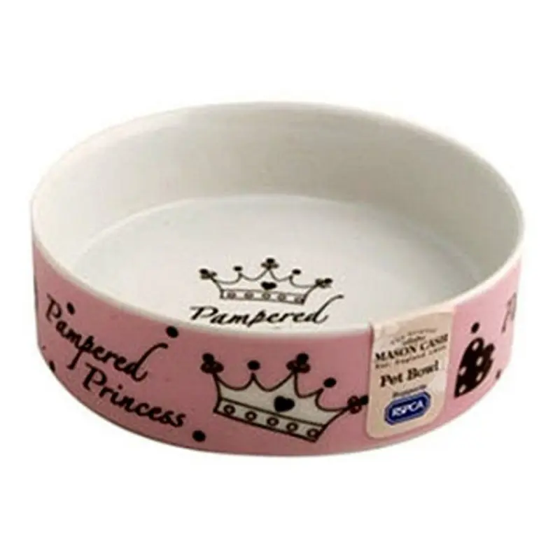Pampered Princess Dog Bowl - Pink Additional Shipping