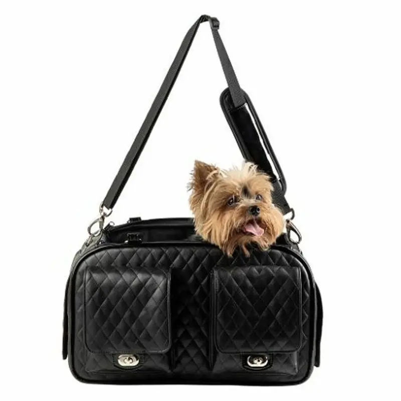 Marlee 2 Pet Dog Carrier - Black Quilted by Petote