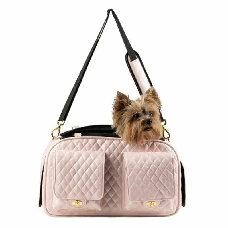 Marlee 2 Pet Dog Carrier - Pink Quilted by Petote