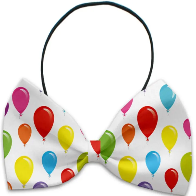 Balloons Pet Dog Bow Tie Elastic - Necks 10 - 19 inches
