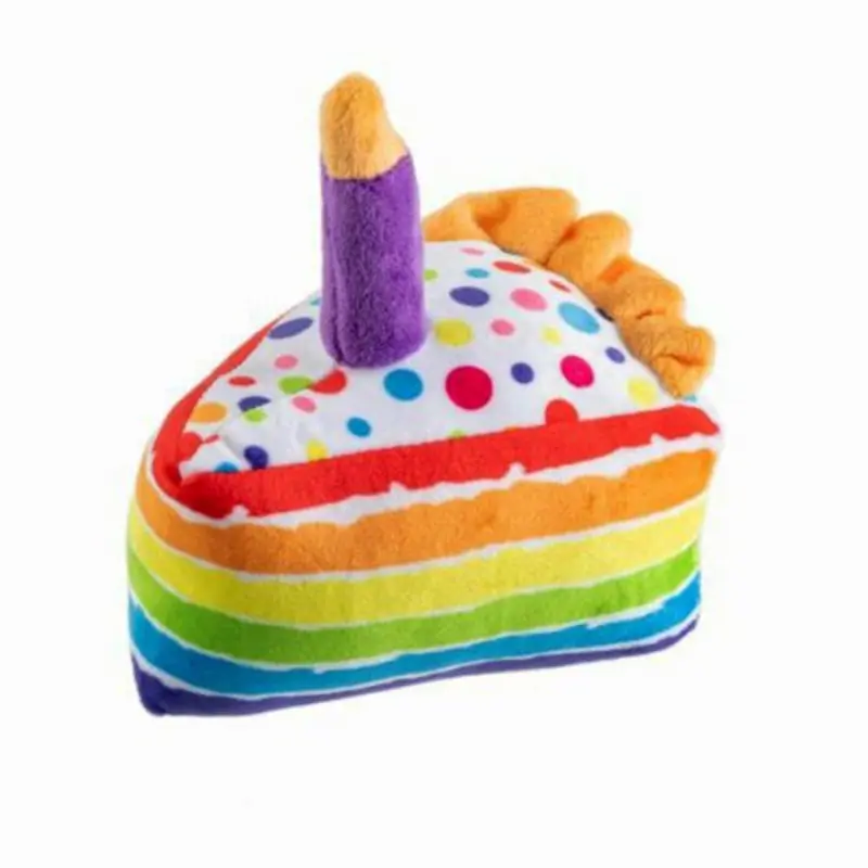 Birthday Cake Slice Dog Toy One Size