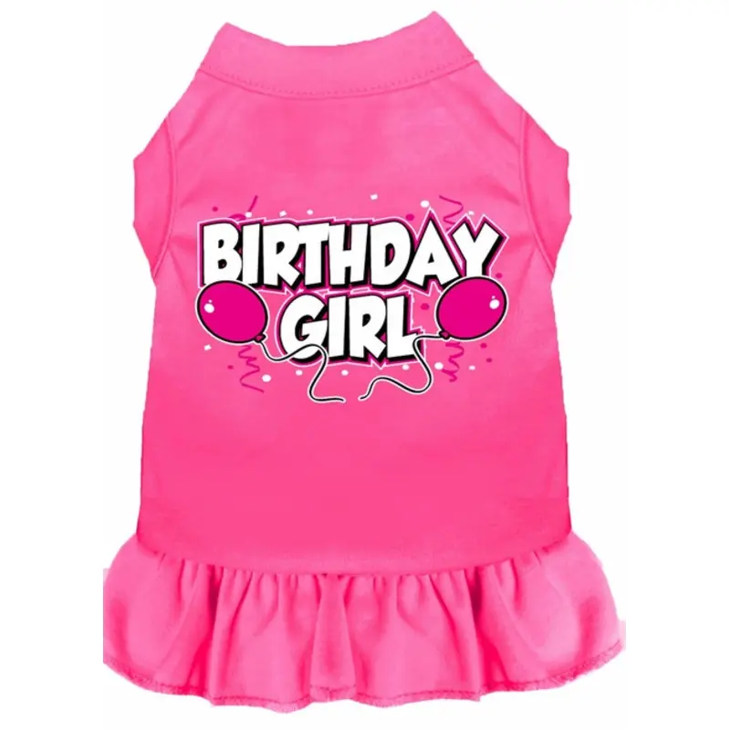 Birthday Girl Balloons Dog Dress - More Colors