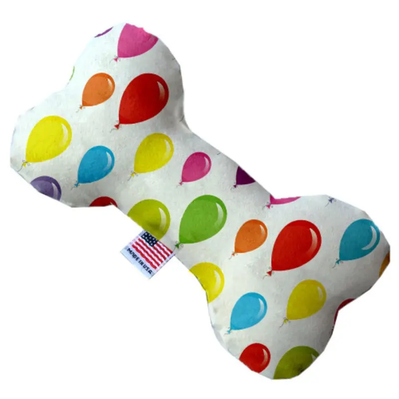 Bone Dog Toy - Balloons, 3 Sizes 6" Plush