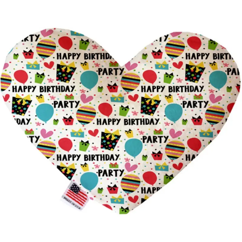 Happy Birthday Bone or Heart Dog Toy, More Sizes