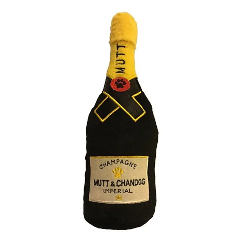 Mutt & Chandog Imperial Champagne Plush Dog Toy Small