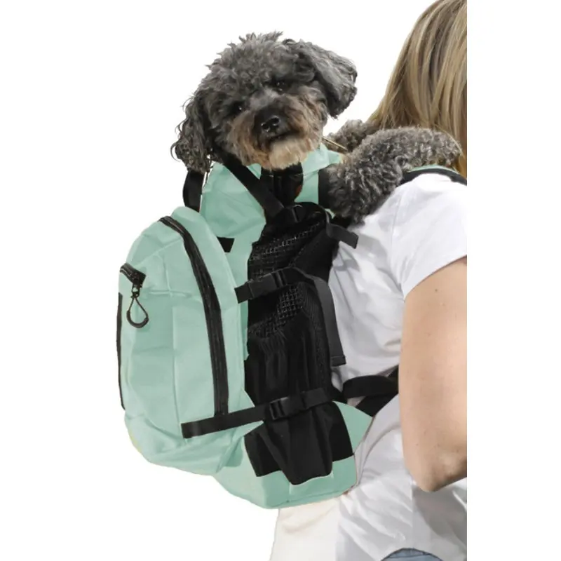 Air Plus Pet Backpack Carrier - Mint - Pets Up to 40 lbs Small
