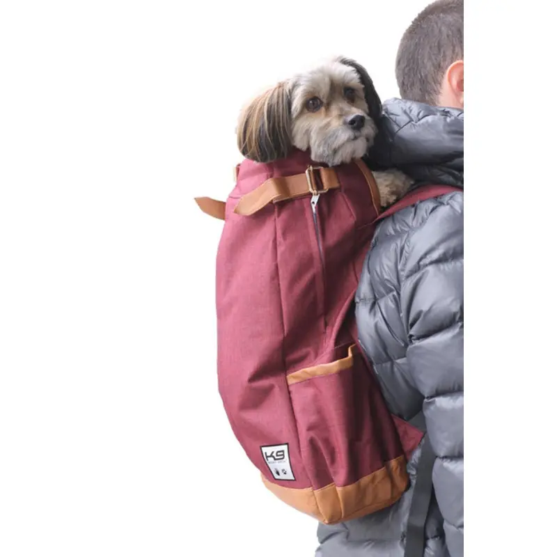Urban Pet Backpack Carrier - Maroon Red XS