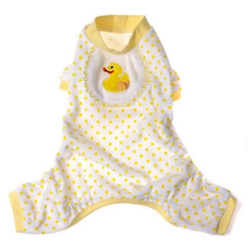 Yellow Duckie Dog Pajamas Medium