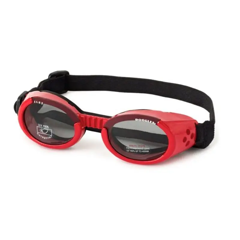 Doggles - ILS2 Shiny Red Frame with Smoke Lens X-Small - Out of Stock!