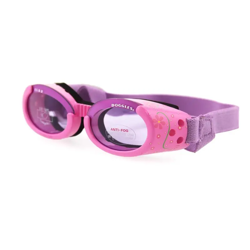Doggles - ILS2 Pink Frame with Flowers Lilac Lens X-Small - Out of Stock!