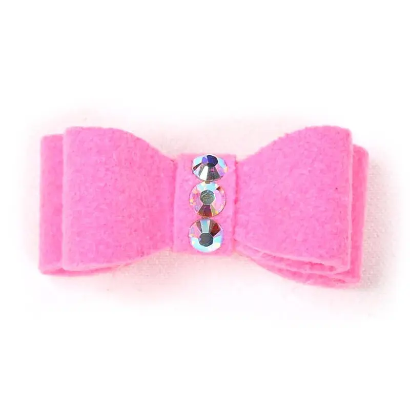 Susan Lanci Dog Hair Bow 2-Piece Set - Perfect Pink Teacup