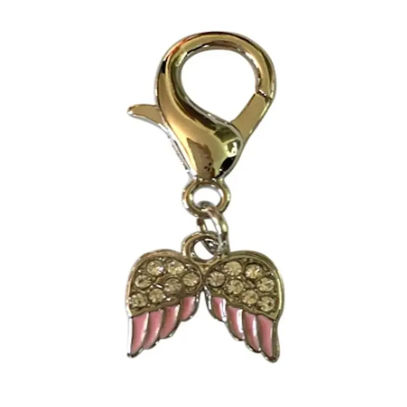The Dog Squad Angel Wings Dog Collar Charm