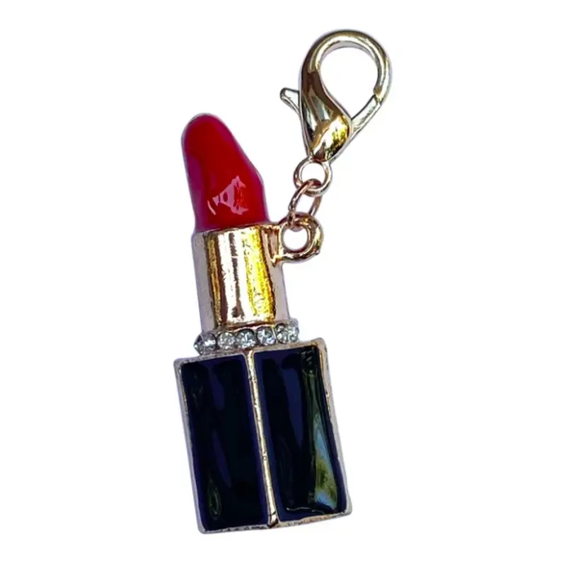 The Dog Squad Red Lipstick Dog Collar Charm