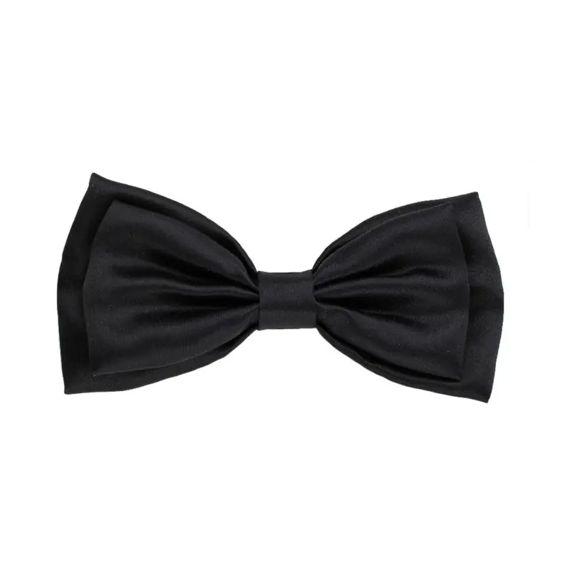 Huxley & Kent Dog and Cat Bow Tie Collar Attachment - Black Satin Small - Out of Stock!