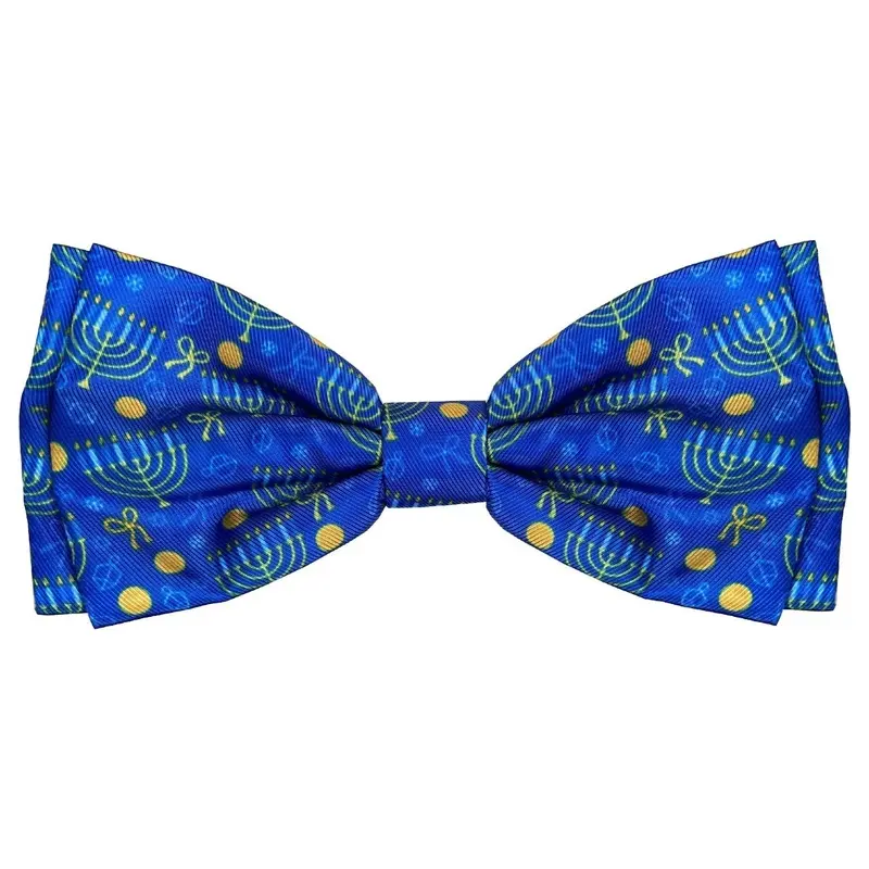 Huxley & Kent Holiday Dog and Cat Bow Tie - Hanukkah Small