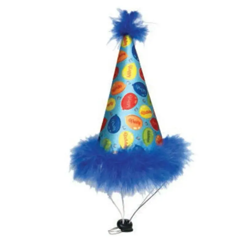 Huxley & Kent Party Time Dog Hat - Blue Small - Out of Stock!