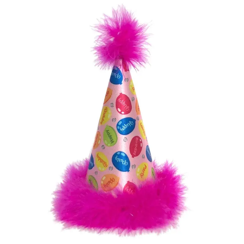 Huxley & Kent Party Time Dog Hat - Pink Small
