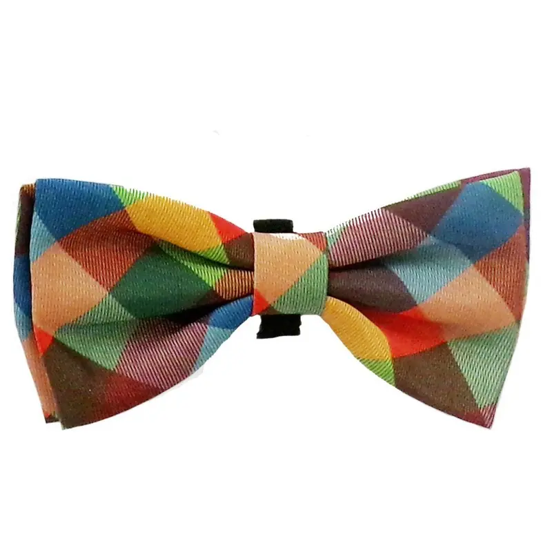 Huxley & Kent Pet Bow Tie Collar Attachment - Fall Check Small - Out of Stock!