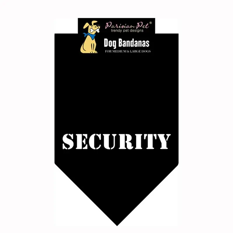 Security Dog Bandana - Black Small - Out of Stock!