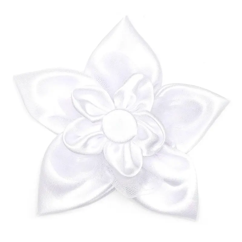 Worthy Dog I Do White Flower Dog and Cat Collar Attachment Small