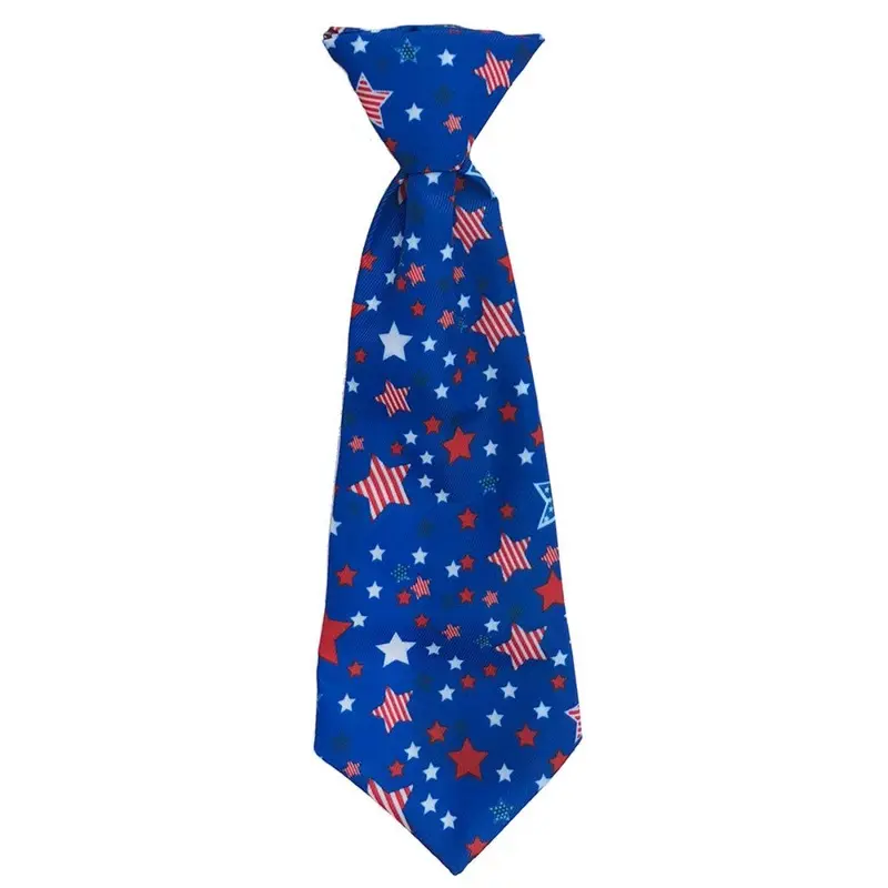 Huxley & Kent Patriotic Long Tie Collar Attachment Dog Necktie - Boston Pops Small