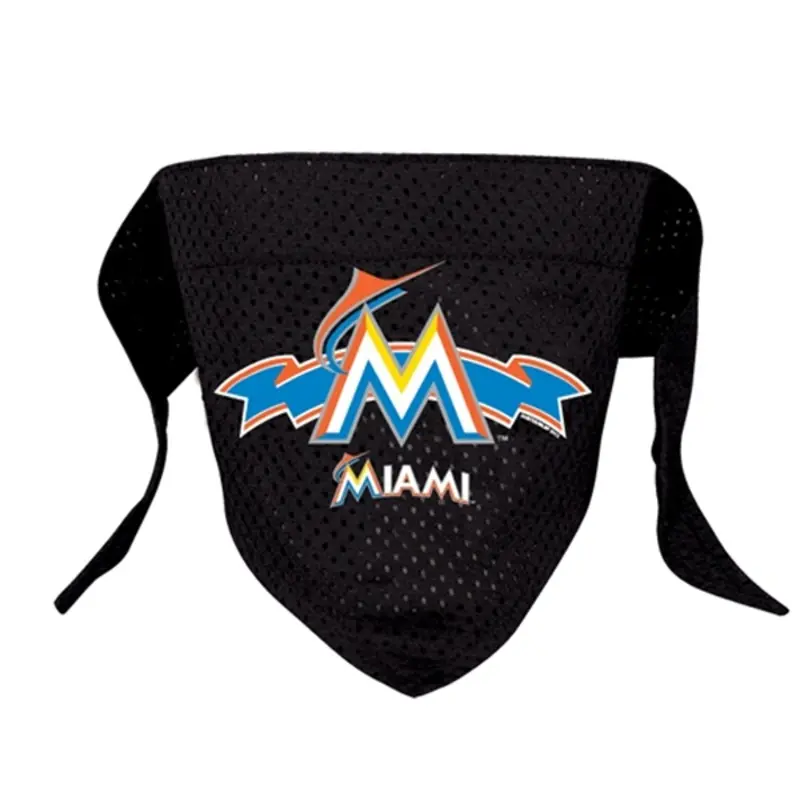 Miami Marlins Mesh Dog Bandana Small