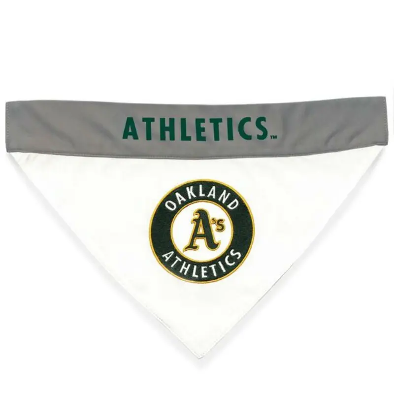 Oakland Athletics Reversible Dog Bandana Collar Slider Small/Medium