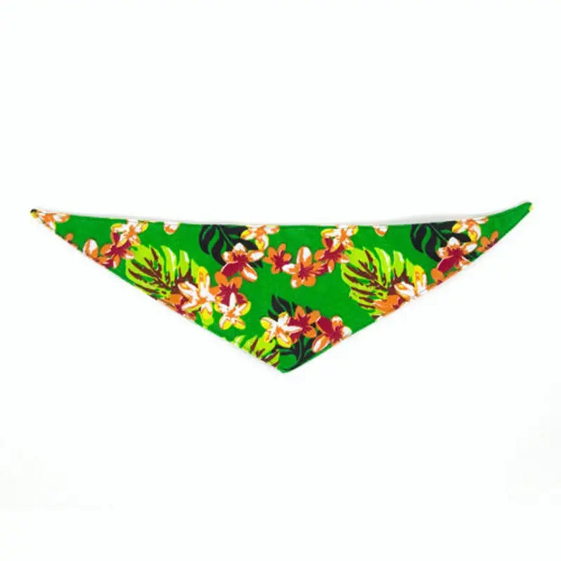 Push Pushi Hawaiian Dog Bandana - Green Large