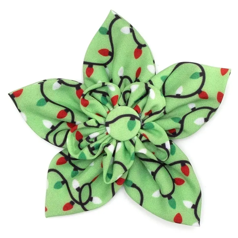 Worthy Dog Holiday Dog and Cat Flower Collar Attachment - Lit Small - Out of Stock!