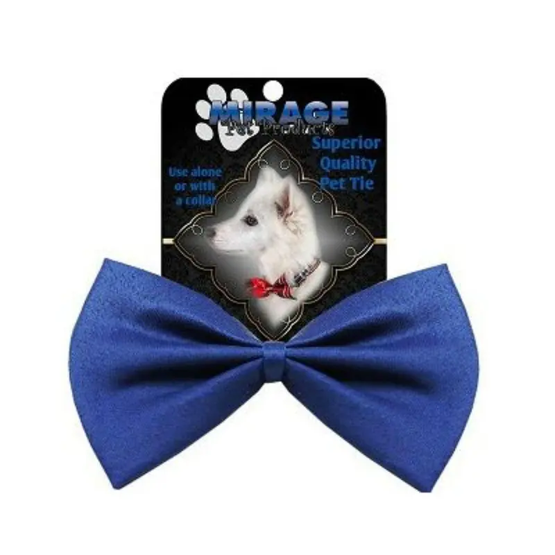 Plain Dog Bow Tie - Blue