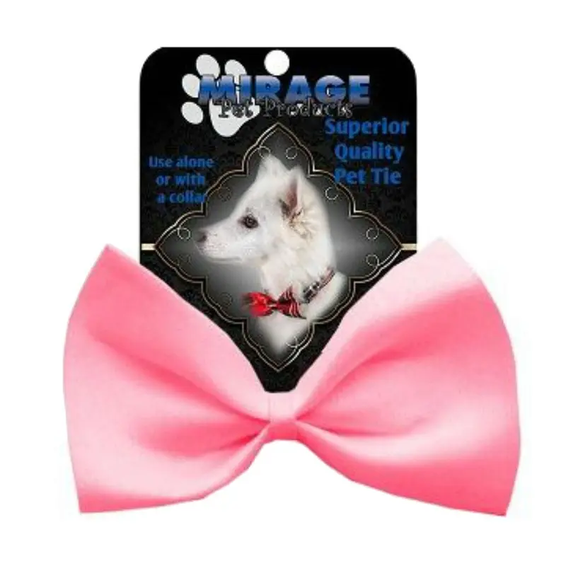 Plain Dog Bow Tie - Bubblegum Pink