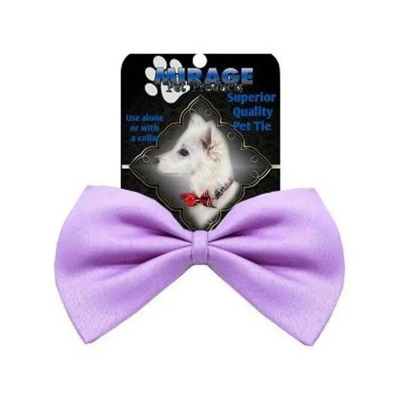 Plain Dog Bow Tie - Lavender