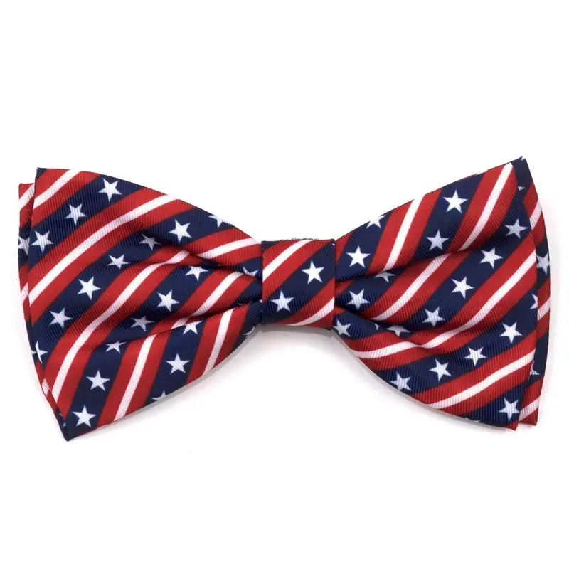 Worthy Dog Bias Stars & Stripes Dog and Cat Bow Tie Collar Attachment Small