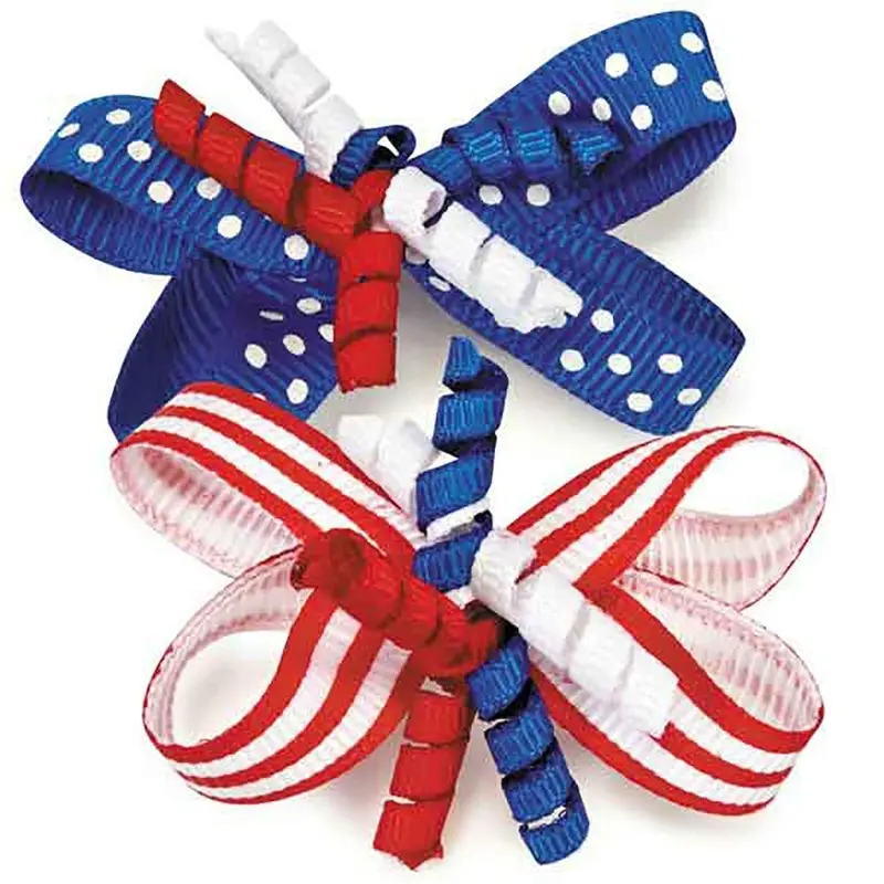 Aria Patriotic Celebration Dog Bows