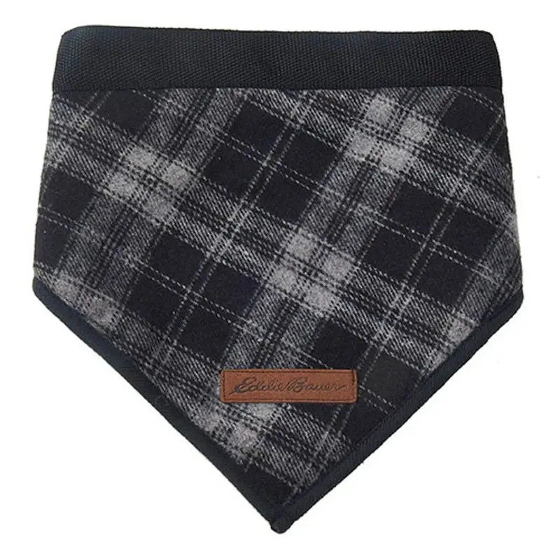 Eddie Bauer Broadview Reversible Dog Bandana - Gray Small/Medium