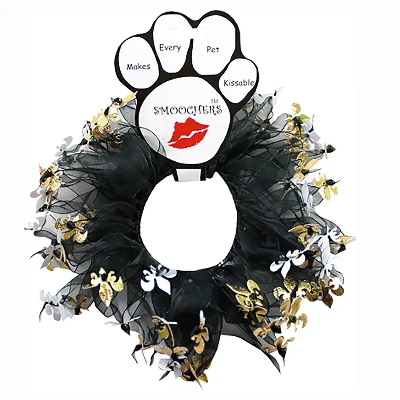 Fleur De Lis Smoochers Dog and Cat Scrunchie Small