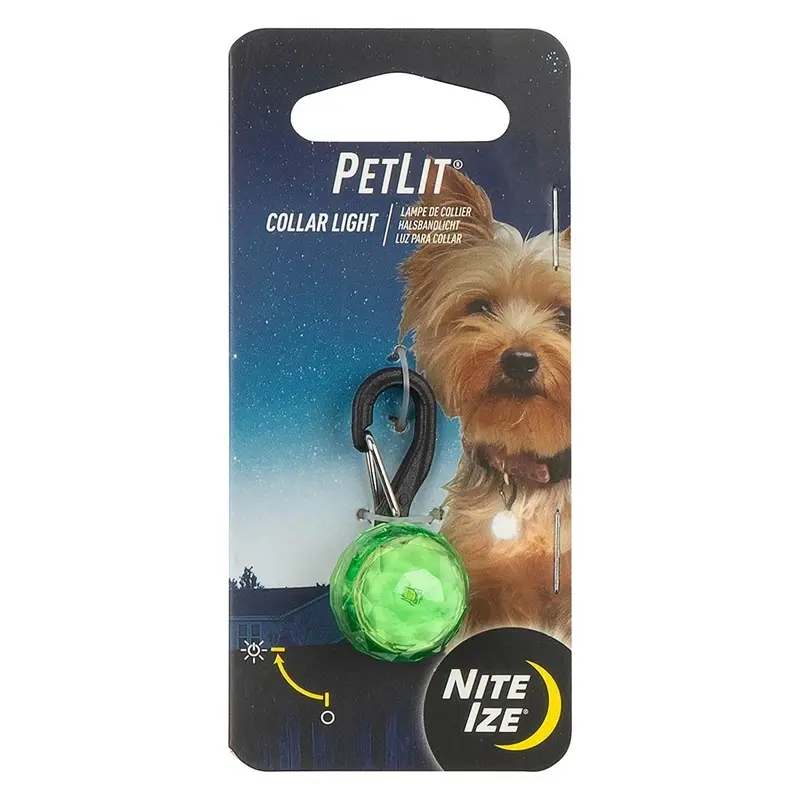 Nite Ize PetLit Dog Collar Lights - Lime Jewel