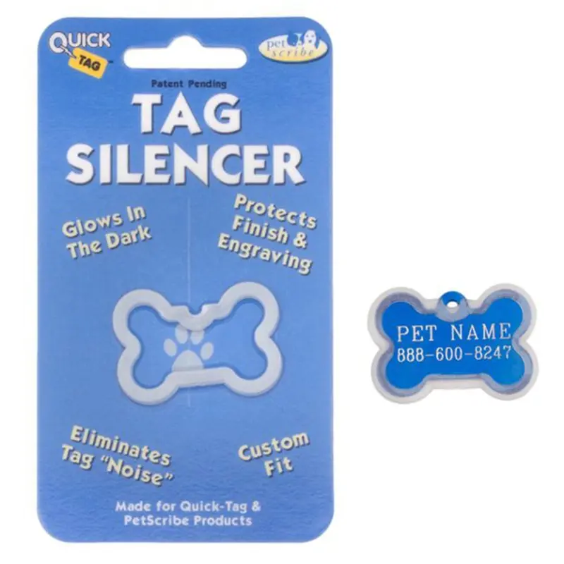 Bone Pet Tag Silencer Small Bone - Out of Stock!