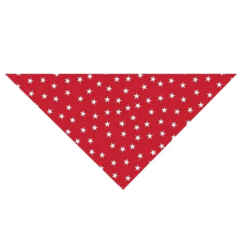 Patriotic Dog Bandana - Red Stars