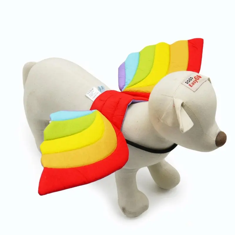Rainbow Wings Dog Costume by Dogo Small - Out of Stock!